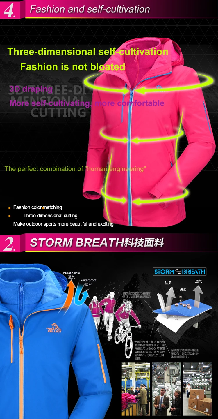 Wholesale Hiking Waterproof Women Outdoor Clothing Raincoat Camping