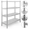 5 tier cheap light duty warehouse rack stainless steel metal storage shelf for kitchen and bathroom