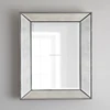 Top quality simple mental framed beveled wall hanging mirror cheap