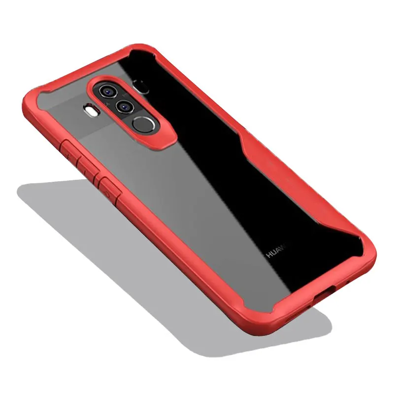 

Free Shipping 2019 New Arrivals Ultrathin Kickstand Case for huawei Mate 10 Cover, Red black