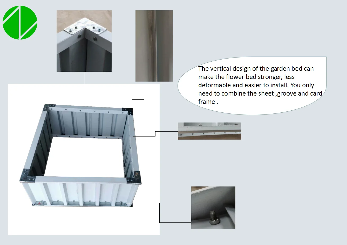 New Design Outdoor Steel Modular Raised Garden Bed Kit - Buy Modular