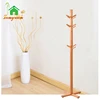 Eco-friendly Bamboo Rack With 12 Hooks Tree Shape Clothing Clothes Shelf, Cloth Hanging Stand