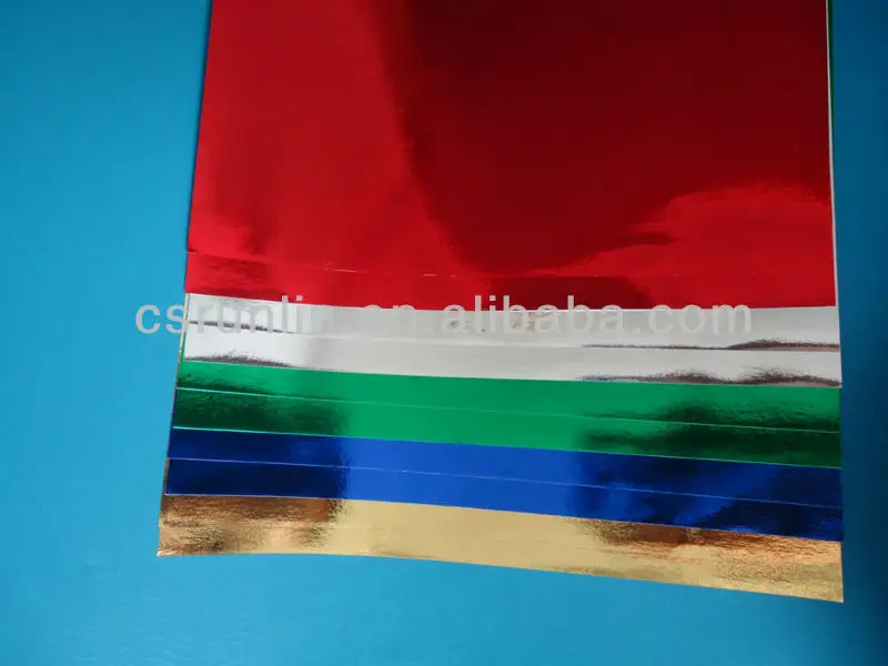 Metallic Paper Sheet With Sticker Back/ Self Adhesive Metallic/laser