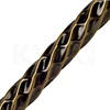 Wire Twist Double Curtain Rod in Antique Silver