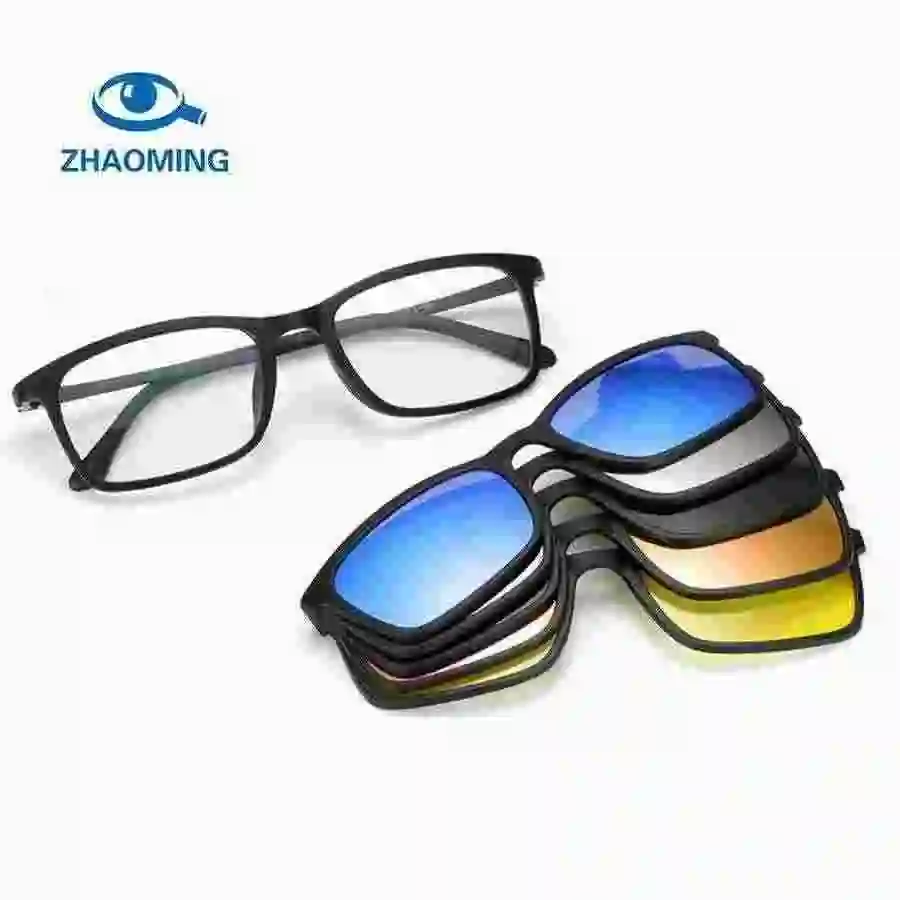 

Ultra-light Polarized magnetic Clip On Sunglasses Men Women Magnetic Eyewear Eyeglass Frames TR90 Optical Glasses Frame 8803