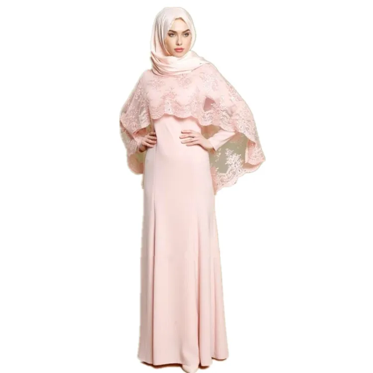 

Latest arrival islamic abaya women ladies abaya muslim clothing wedding abaya, Pink,gray