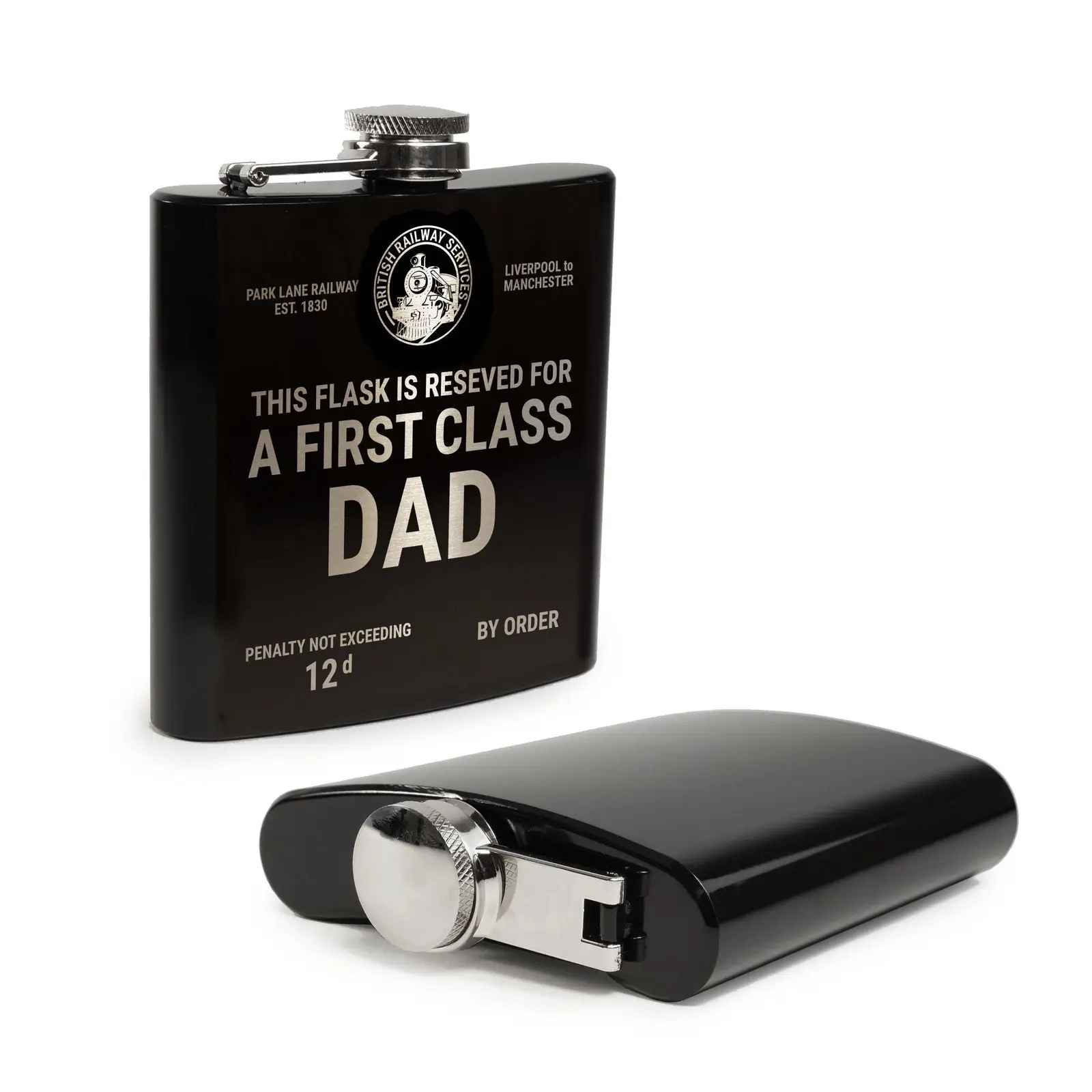 Personalised Engraved Hip Flask 6oz Best Man Wedding Keepsake Groom Usher Gift E - Foto 2