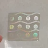 Custom transparent card uv id hologram overlay
