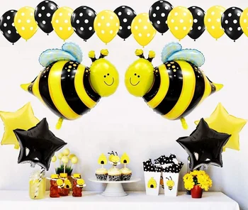 Kids Birthday Party Decorations Bee Balloons For Honey Bee Themed