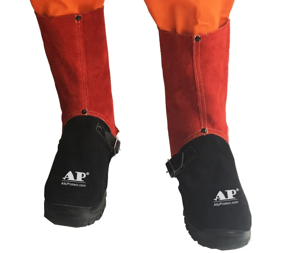 Ap-9600 Excellent Safe Leather Welding Leggings And Leg Gaiters With ...