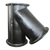 45 degree branch lateral ductile iron y tee pipe fitting