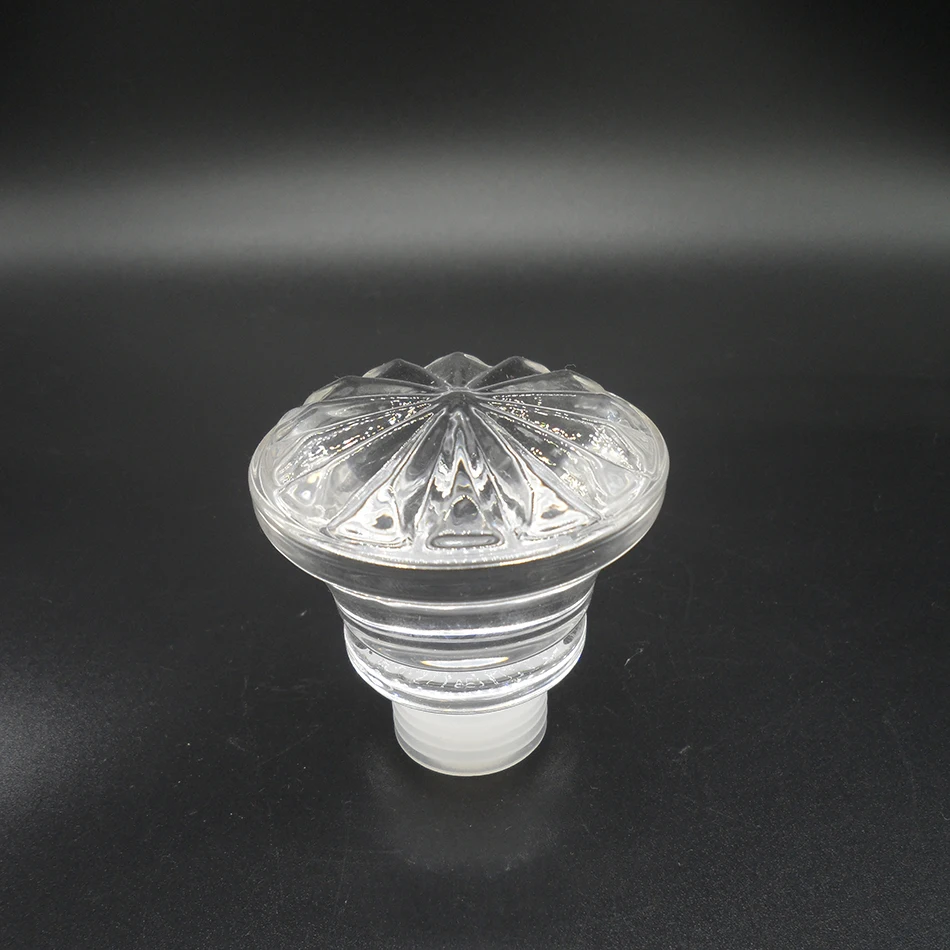 Liquor Bottle Luxury Decanter Glass Stoppers Ball Shape Diamond Shape