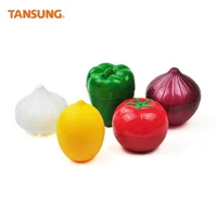 

Custom Fruit Vegetable Shape Takeaway Plastic Container for Foods Storage