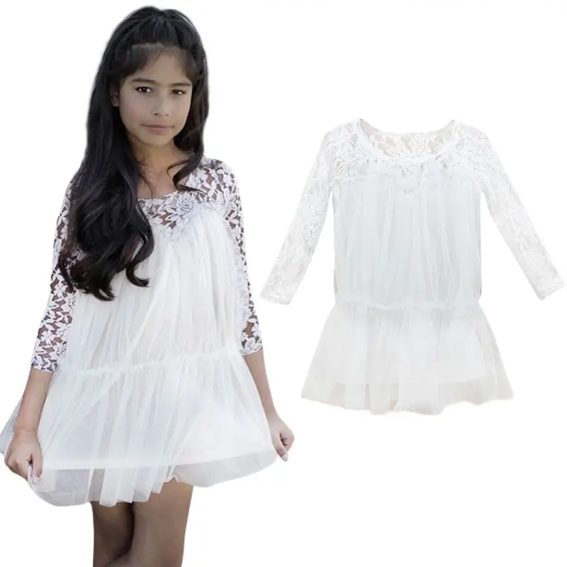 Super Kids Princess Girl Lace font b Fancy b font font b Dress b font Long