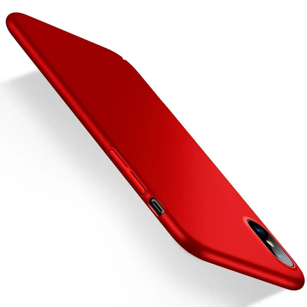 

Luxury Ultra Thin Phone Case, Matte Solid Color PC Hard Cover for iPhone X