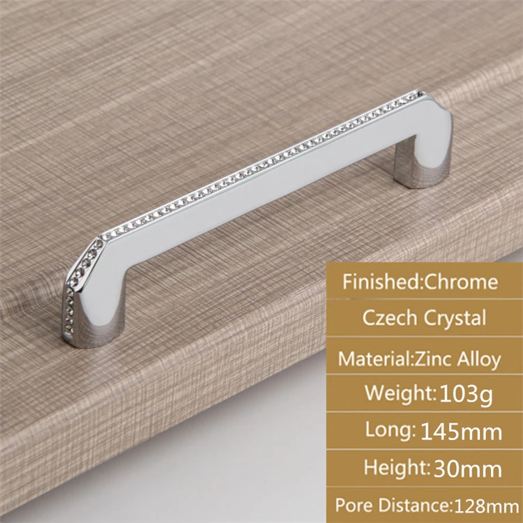 Schrank Knöpfe 24k Reales Gold Tschechische Kristall Schublade Türgriff