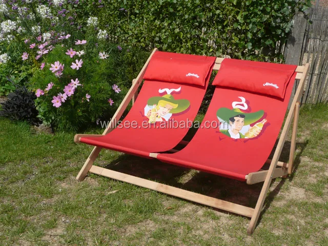 He-128,Promotional Double Wooden Beach Chair - Buy Double Folding Beach Chair,Double Wood Beach Chair,Double Deck Chair Product on Alibaba.com