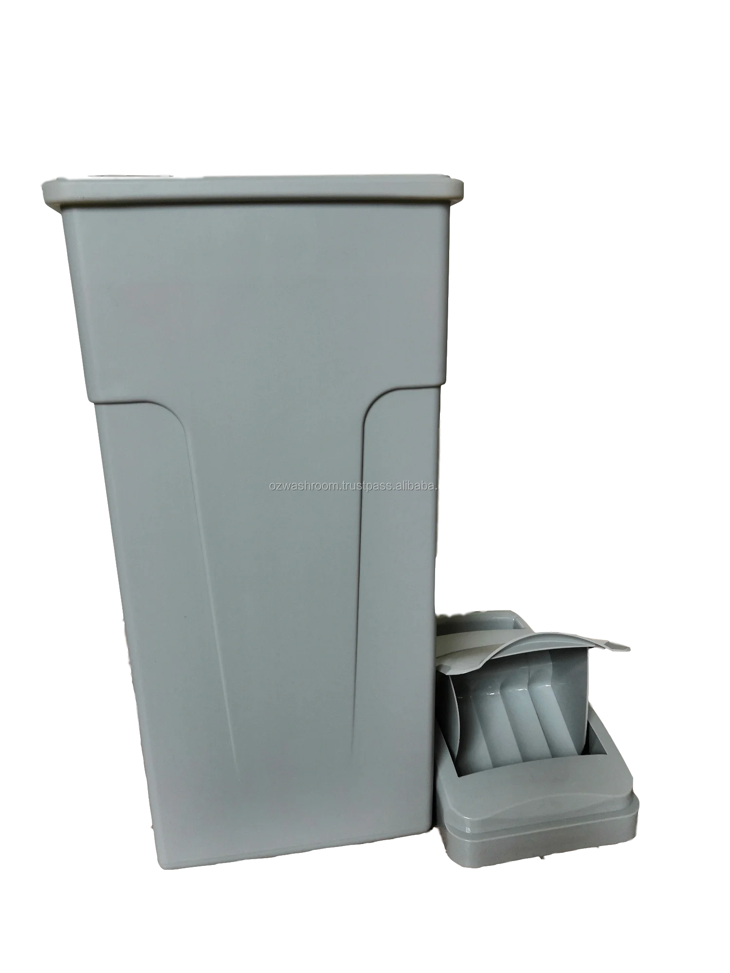 Sb001 Slimline Lady Bin Sanitary Disposal Unit 23l Light Grey Nappy