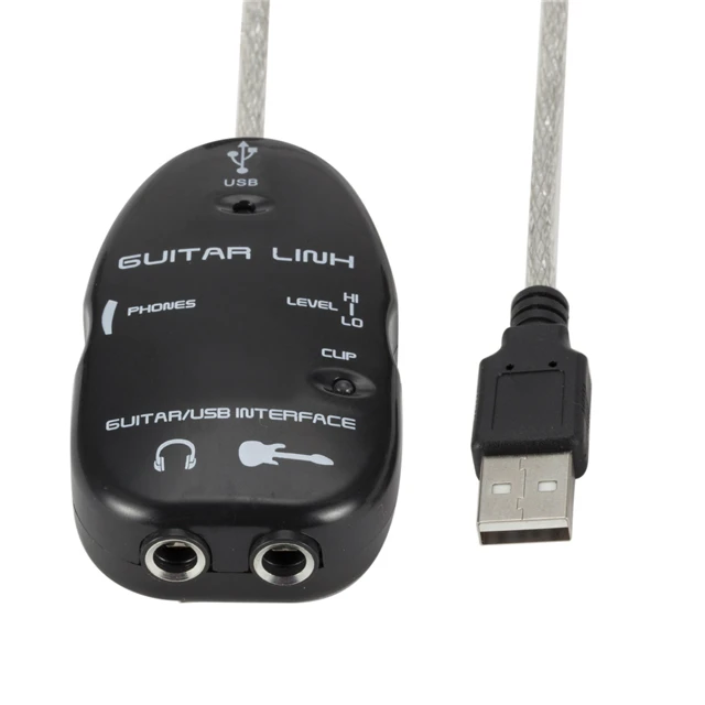 

Electric Guitar to USB Interface Link Audio Cable, White