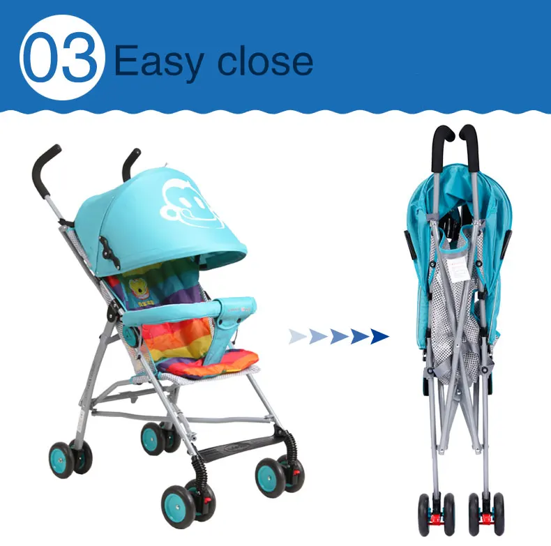 Portable Folding Kid Stroller /mother Baby Stroller 3 In 1 /wholesale