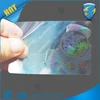 China supply holographic card overlay printing, laser hologram label authenticity sticker