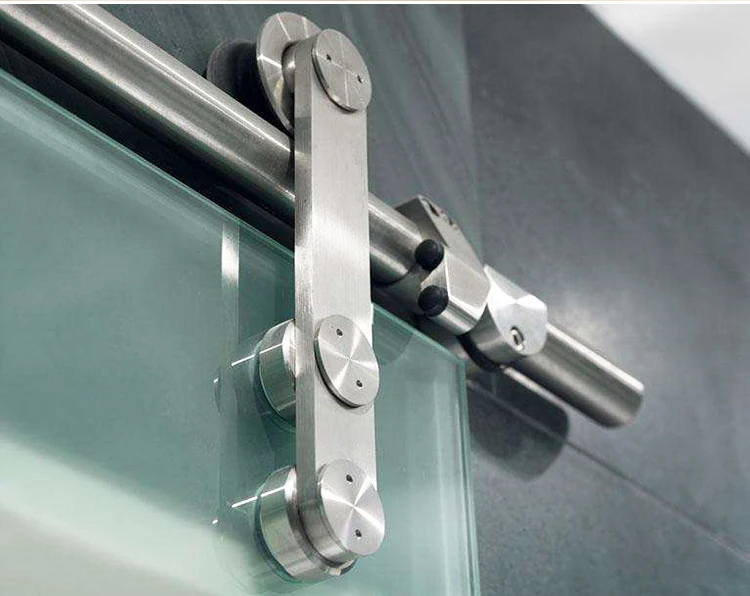 顶部悬挂式滑动悬挂钢化玻璃门