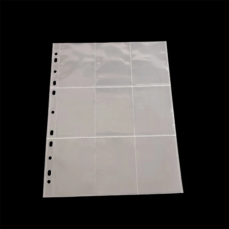 Plastic Custom Trading Card Storage Album Pages Card Collector Coin Holders Wallets Sleeves