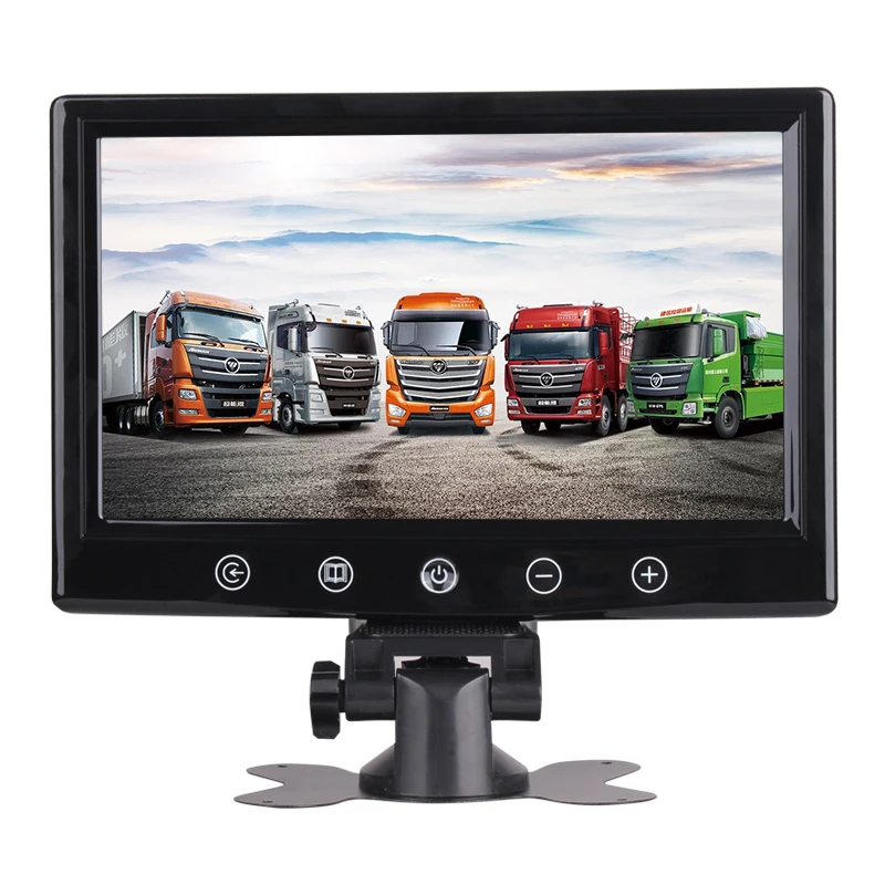 9 Inch LCD Car Monitor Split Screen Quad 4 Channel Car Headrest Rearview Monitor
