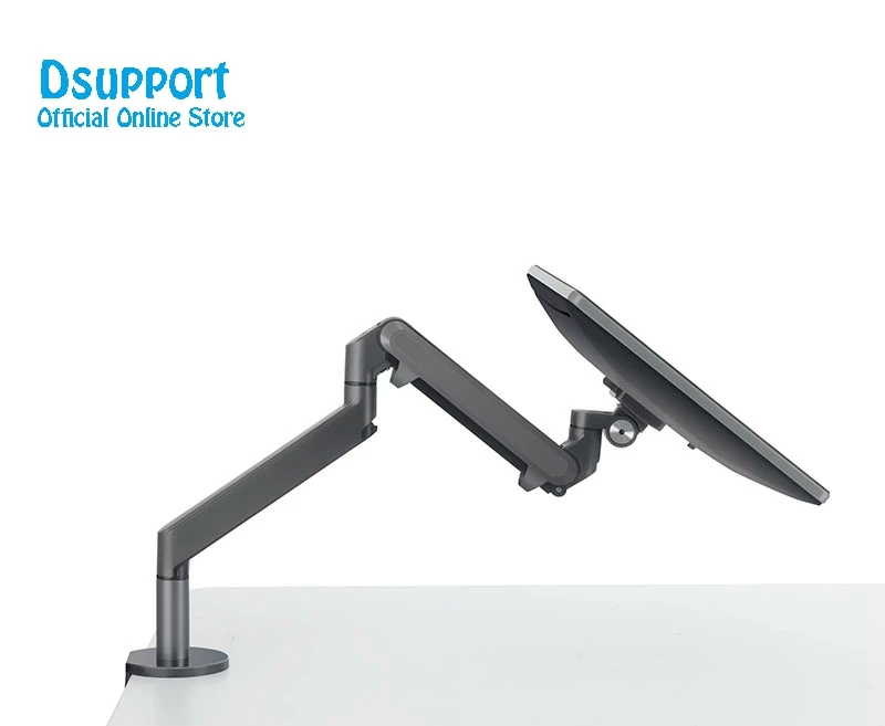 

2019 New Height Adjustable within 32 inch LCD LED Monitor Holder Arm Bracket full Rotatable Computer Monitor holder Stand OZ-1, Black and siliver