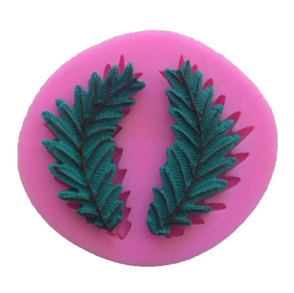 Neaer Decorative Pattern Leaves DIY Cake Mold Sugar Silicone Mold Liquid Silicone Mold For Kitchen