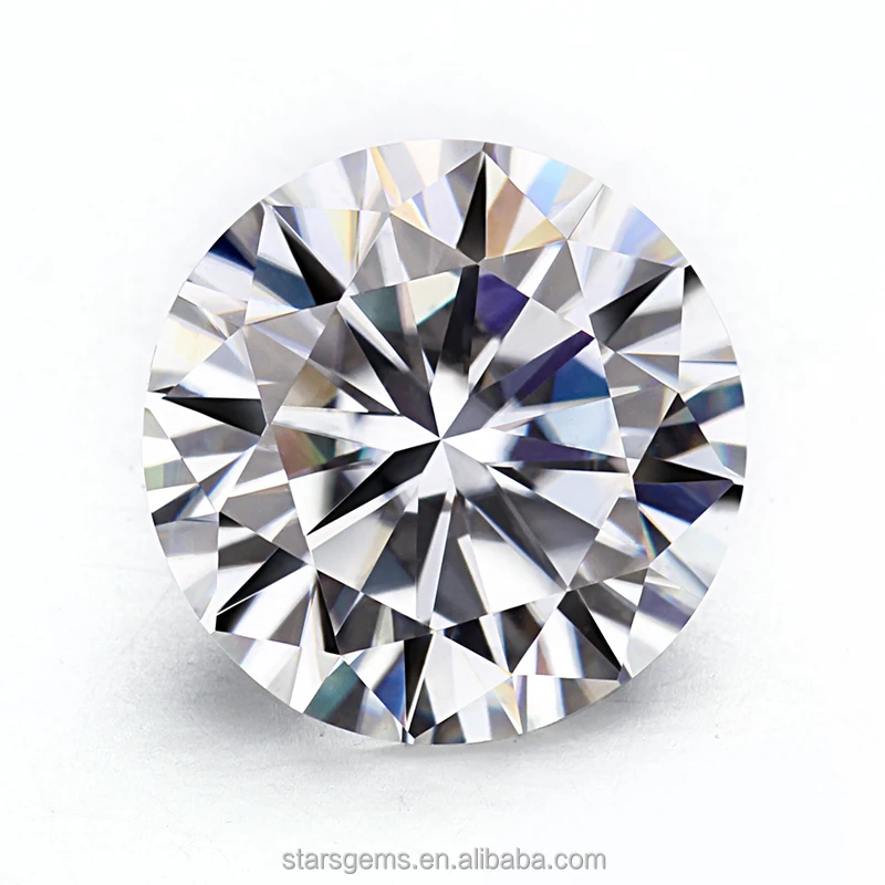 

1.5 carats H&A cut moissanites diamond clear white 7.5mm synthetic moissanites price per carat