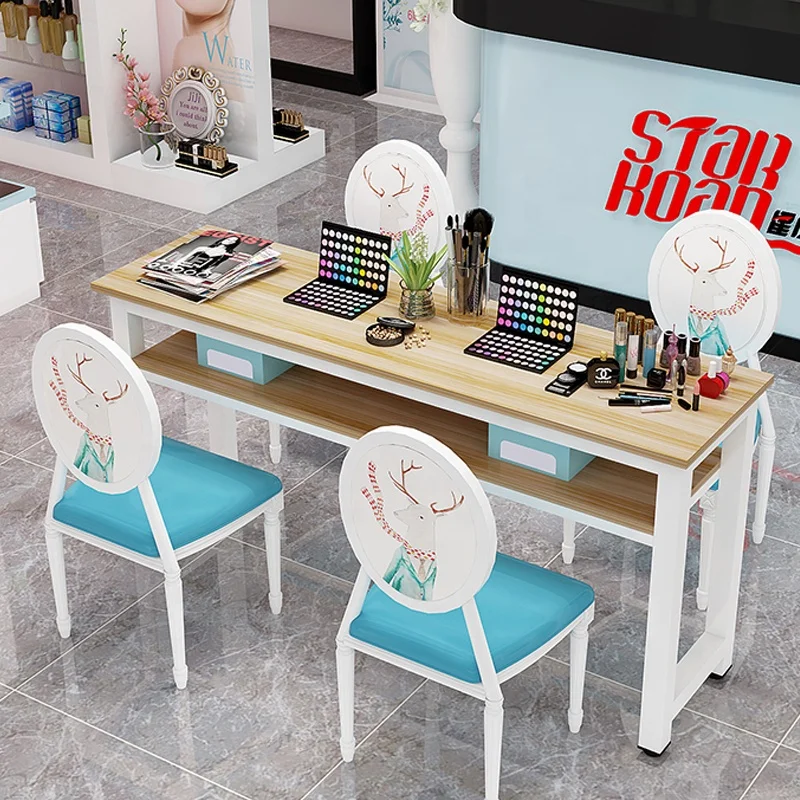 
Wholesale Price Salon Furniture nail manicure salon table set 