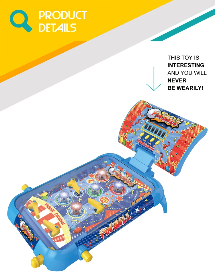 New Children Mini Game Toy Pinball Machines With Light Music Buy