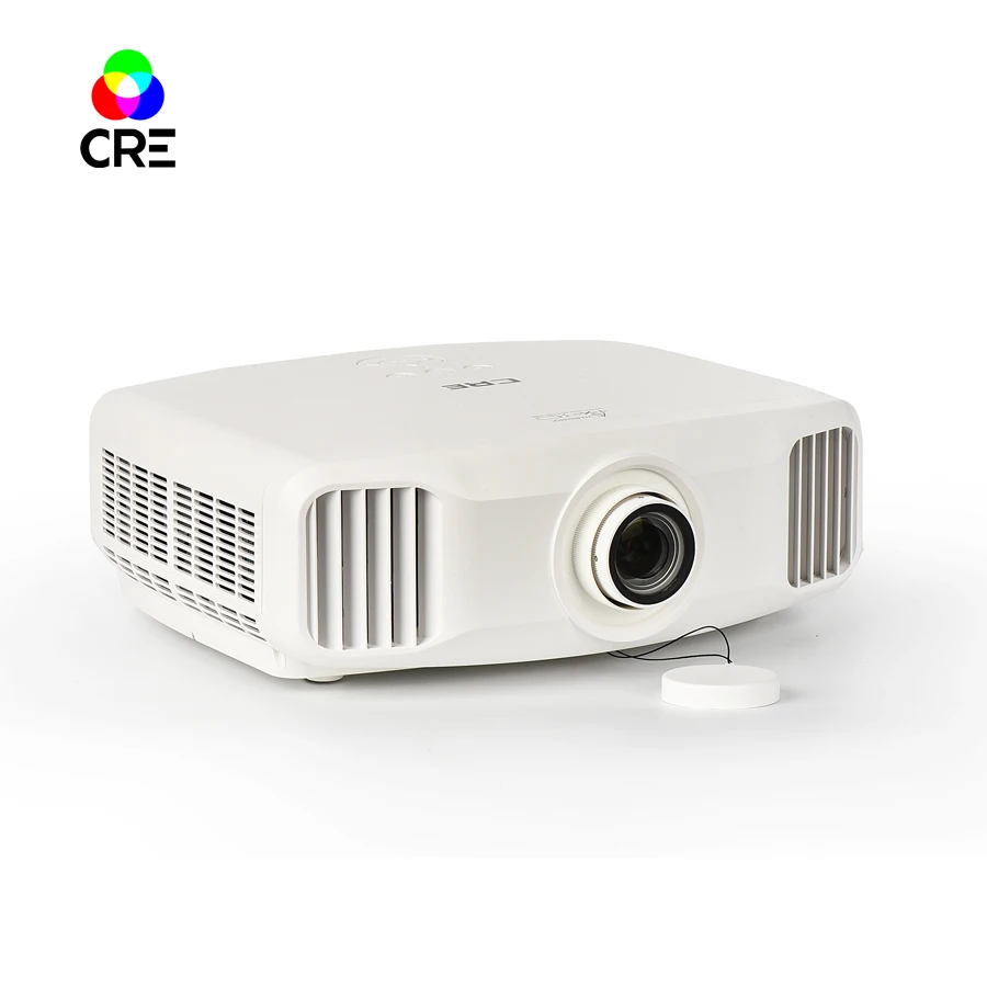 

Factory Wholesale CRE X8000 3D Wireless 4K LED 3300LM 1920*1200 WUXGA 3LCD multimedia android home theater Projector