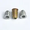 Zinc alloy furniture hex drive thread type D wood insert nut