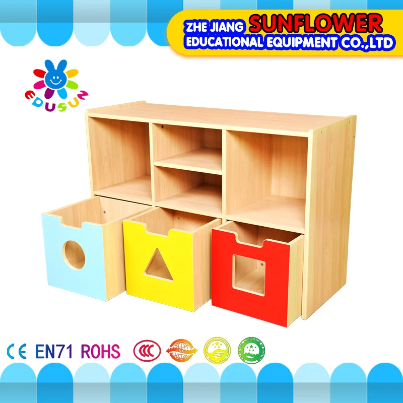 Kindergarten Nursery School Furniture Wooden Cheap Wholesale Kids Three