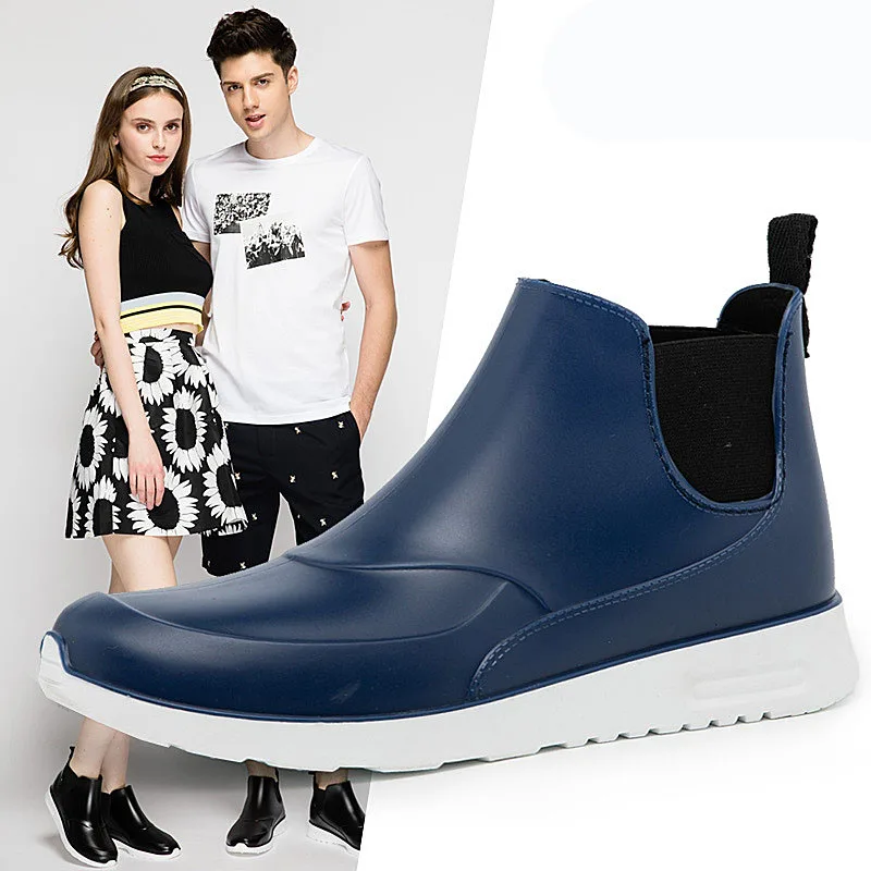 

wholesale fashion soft colorful Ankle silicone pvc rain boots for women, As picture show or customized