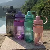 2L Big capacity plastic water bottle, Space Cup with straw