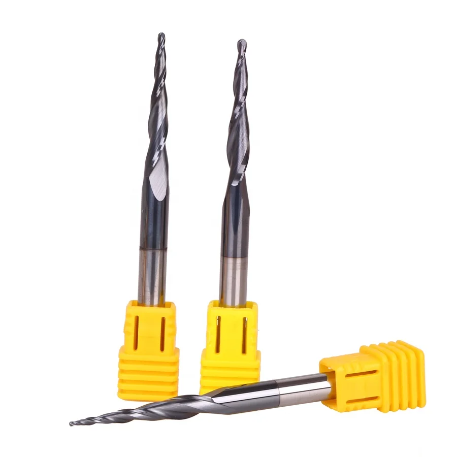 

CNC Solid Carbide Taper Ball Nose milling Cutter for wood