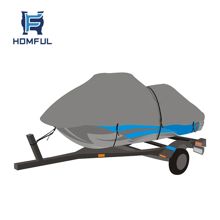 Waterproof Cover Custom Made 600d Polyester Jet Ski Cover Boat Pwc