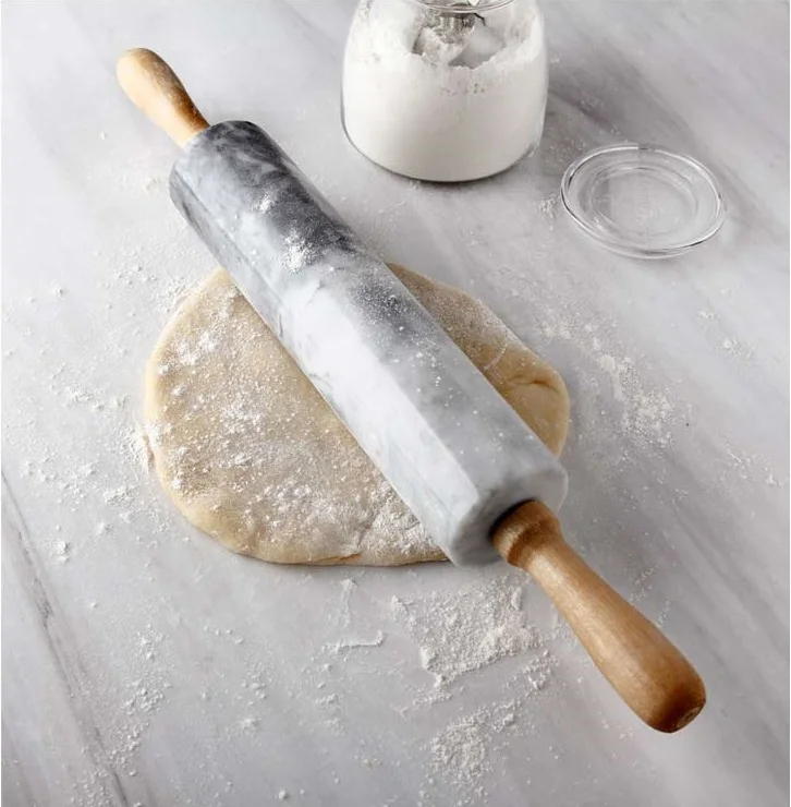 marble rolling pin cradle