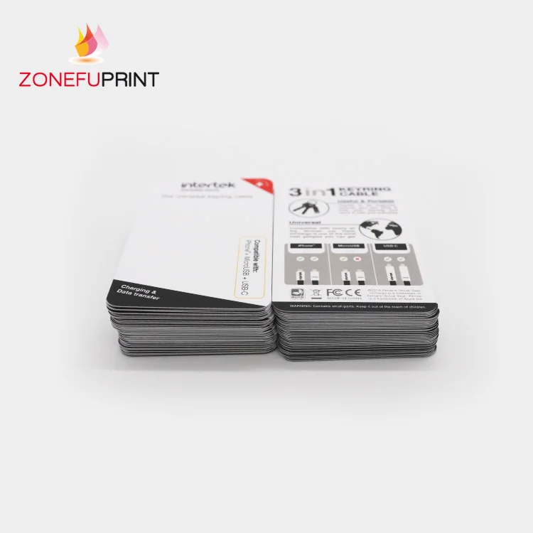 
Amazon Best Seller Business Card Printing Goods Instruction Paper Card Packaging Header Card 