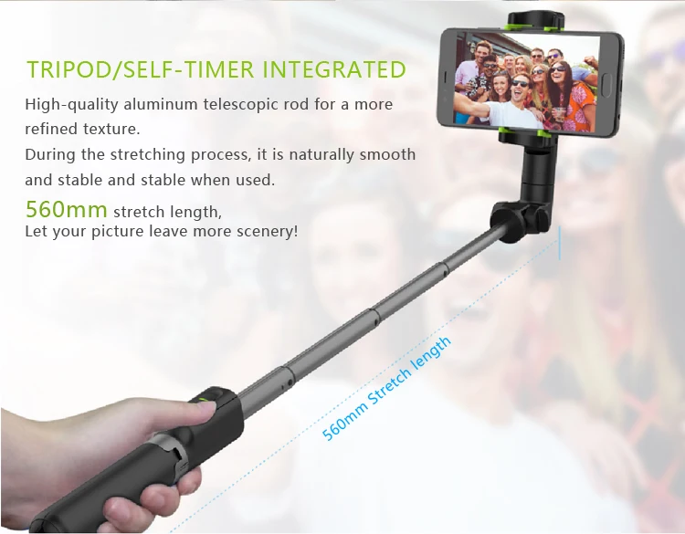 2019 New Style YMP Self Stick for iPhone 6S Smart Phone Xiaomi Selfie Sticks Bluetooth Mini Portable Selfie Stick with Tripod