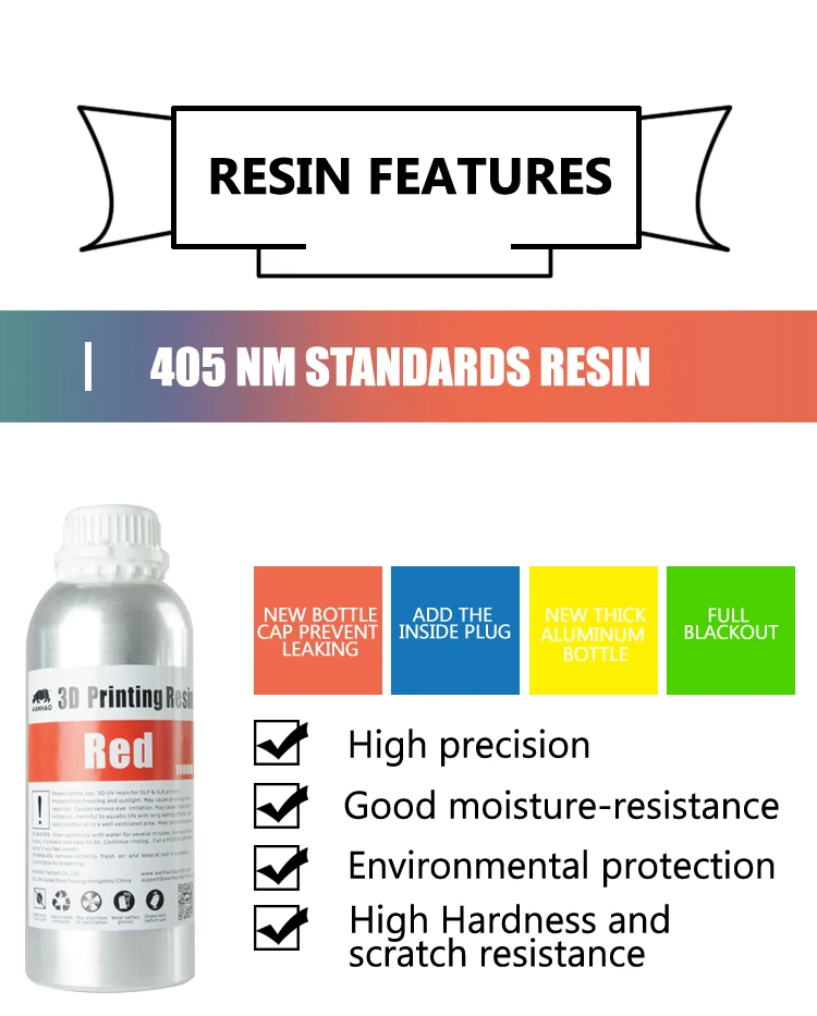 WANHAO green epoxy resin for LCD DLP / SLA 3d printer