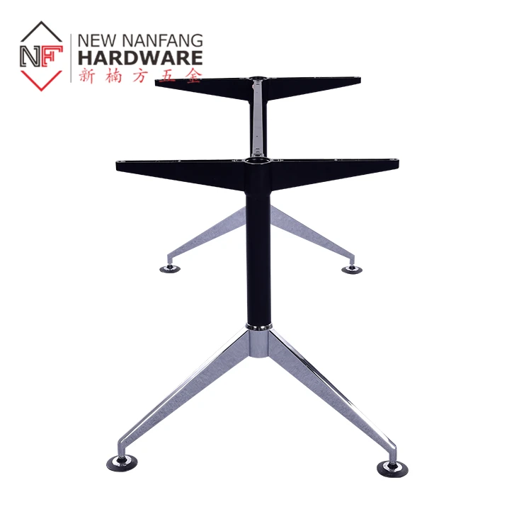 Metal Office Table Frame,Chrome+powder Coated Metal Office Table Frame
