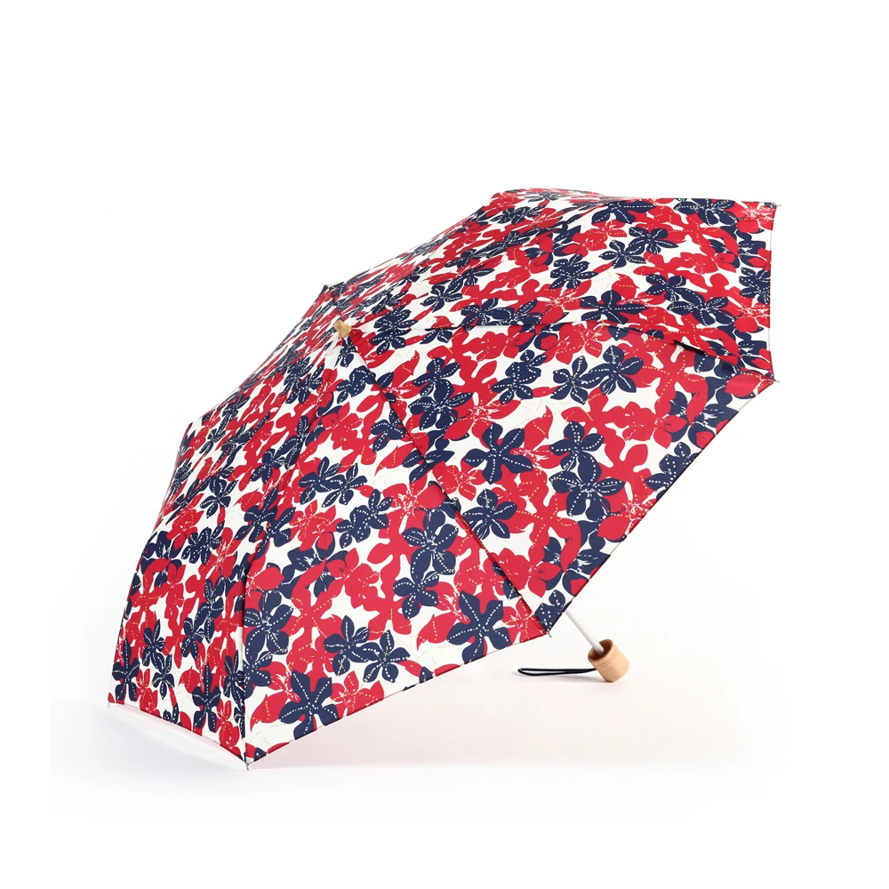 

Topumbrella Promotional own custom print Design Portable ladies colorful 3 fold umbrella for rain