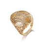 14409 Wholesale ancient ladies custom jewelry oval shaped hollow finger ring