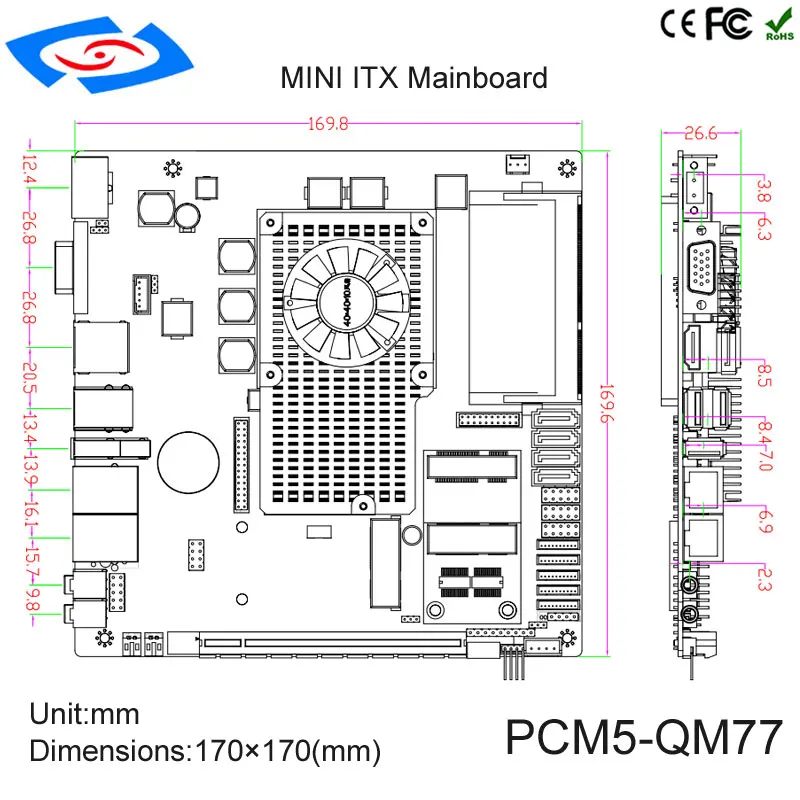 Mini itx чертеж