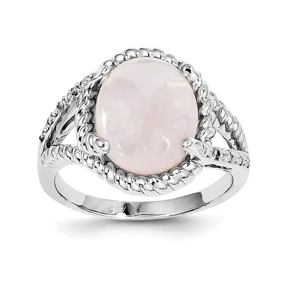 Size 8 Bonyak Jewelry Sterling Silver Rhodium-Plated CZ Ring