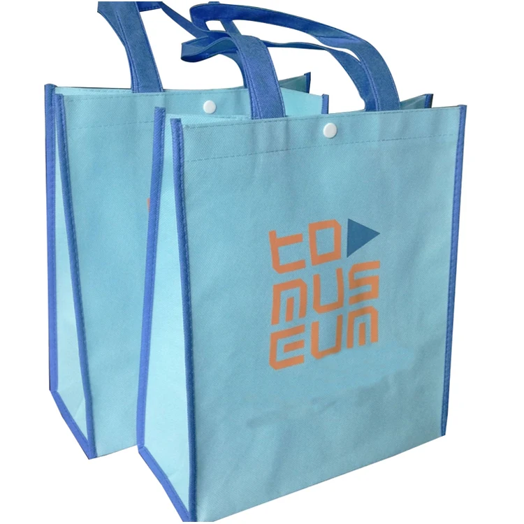 Two Tone Heat Sealed Non Woven Shopping Tote Bag Buy Non Woven Shopping Tote Bagheat Sealed 